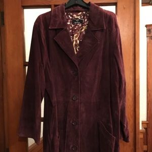 Dennis Basso Size 3x Washable Suede Coat